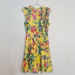 Banjanan Multicolor Floral Dress Women Small
